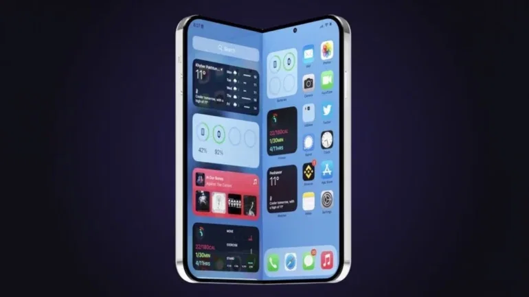 iPhone foldable banner