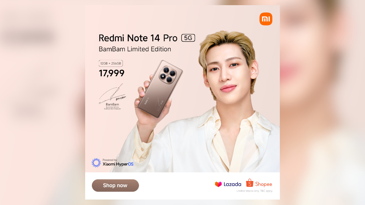 Redmi Note 14 Pro 5G BamBam Limited Edition PH launch 1