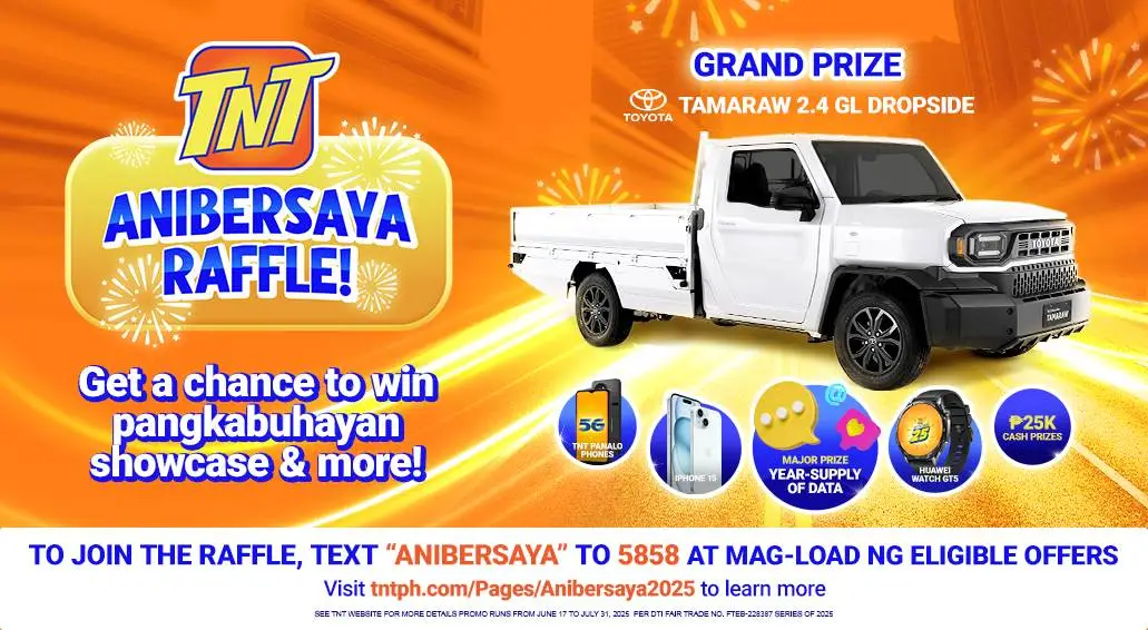 TNT Anibersaya Raffle Promo