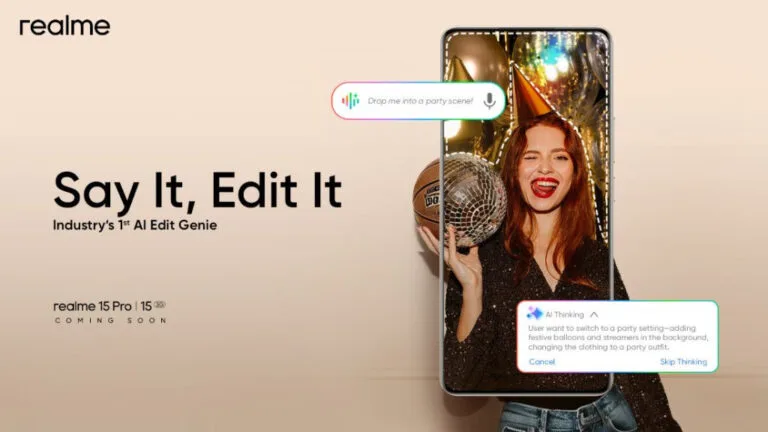 realme 15 series AI Edit Genie 1