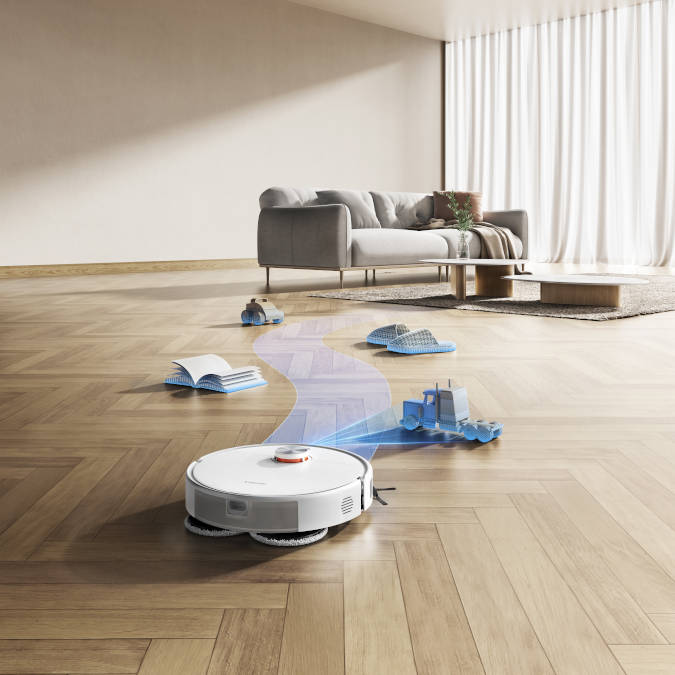 Xiaomi Robot Vacuum S40 Pro anti tangle side brush 129°