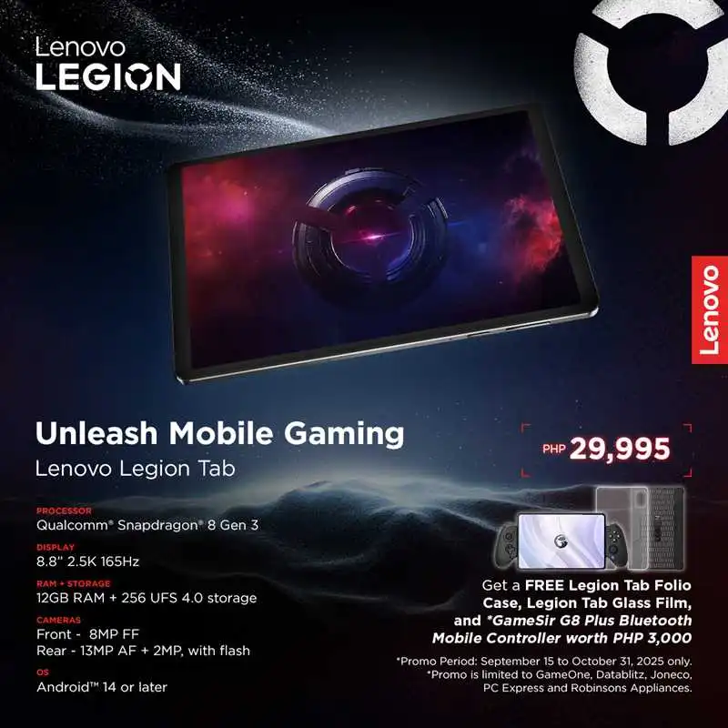 Legion Tab Gen 3 Launch Promo KV