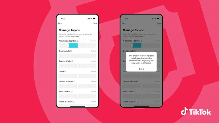 TikTok AI content control 1