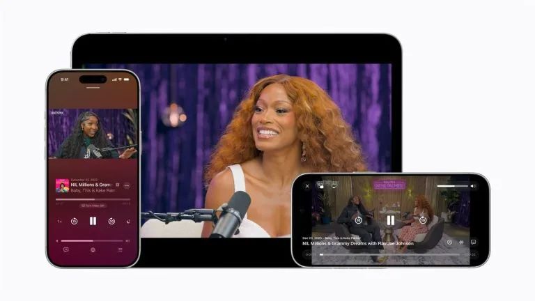 Apple Podcasts enables video