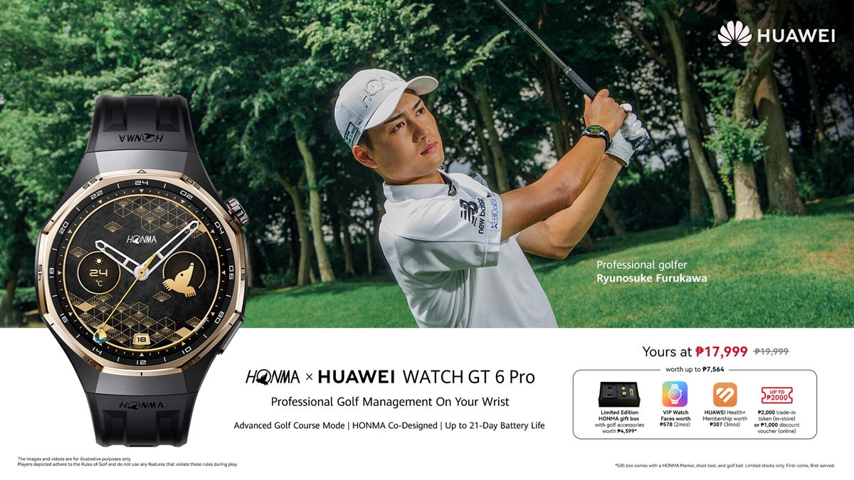 HONMA x HUAWEI WATCH GT 6 Pro Now Available in PH (1)