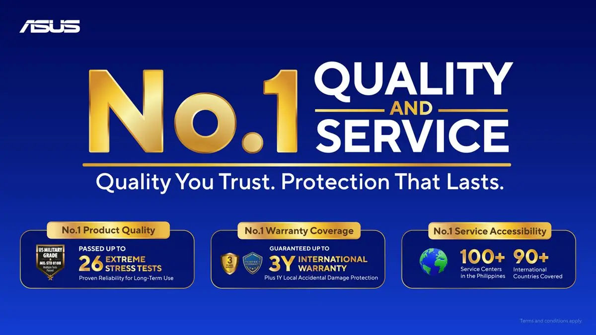 ASUS No. 1 Quality and Service Program