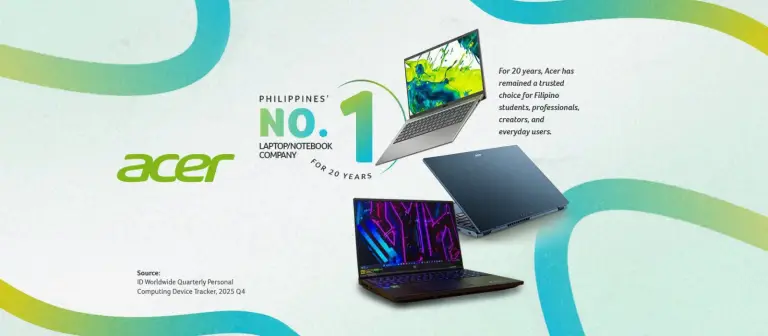 Acer 20yrs top laptop brand philippines