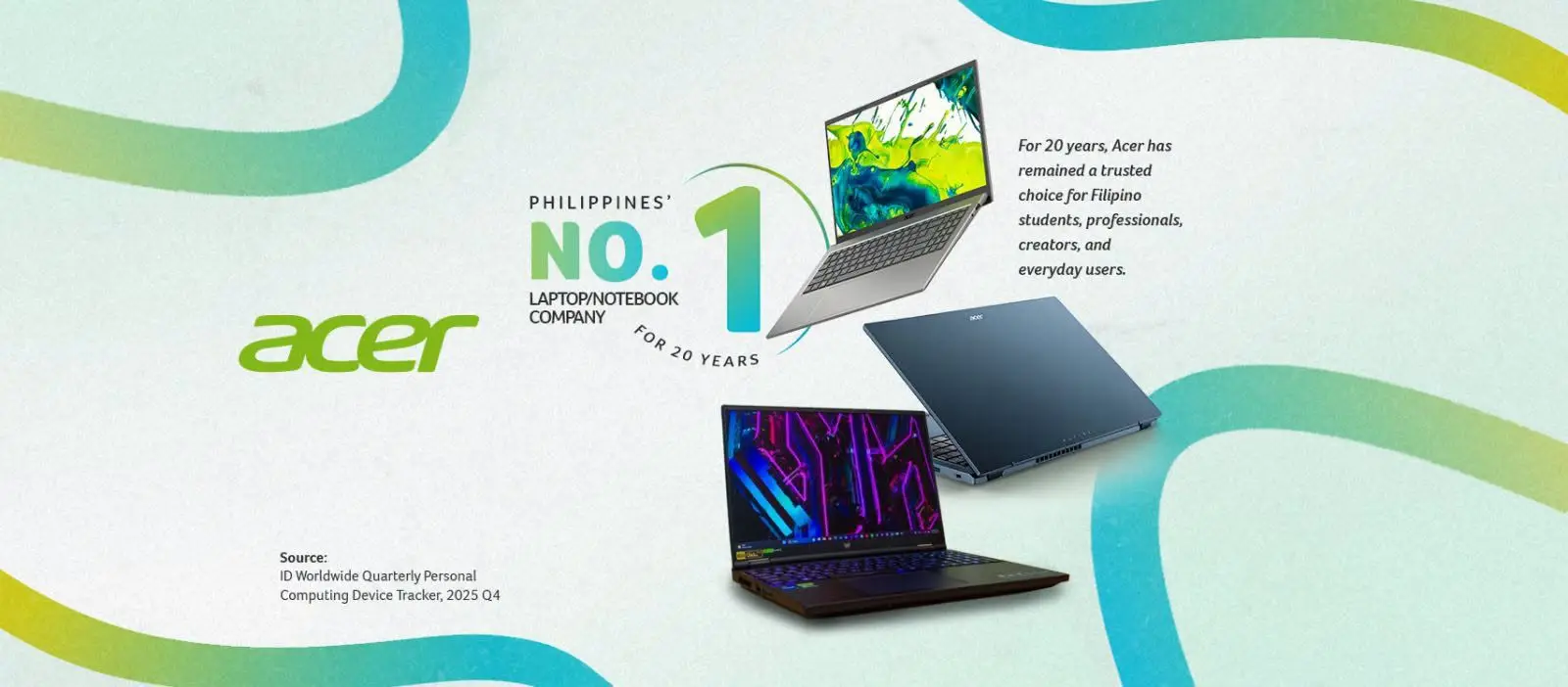 Acer 20yrs top laptop brand philippines