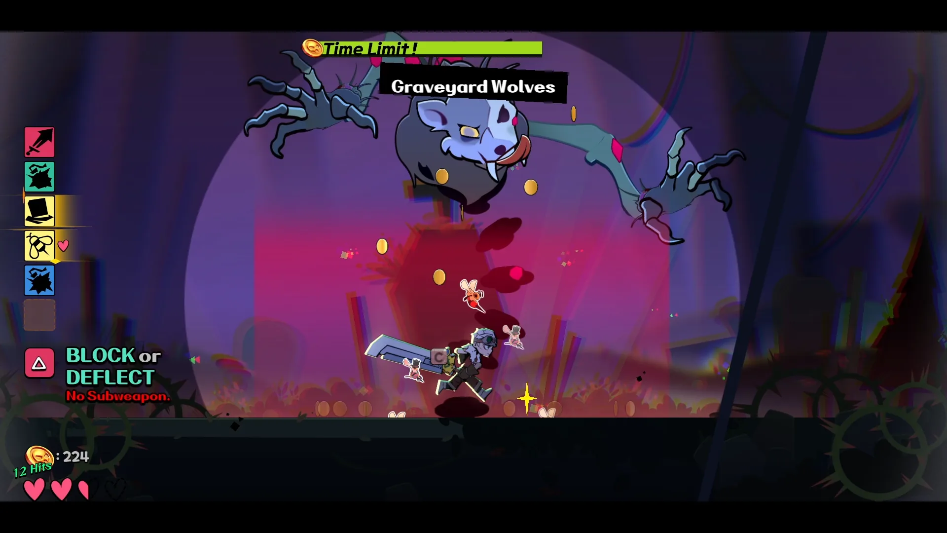 Hand-drawn combat from the action roguelite Katuba's Poacher