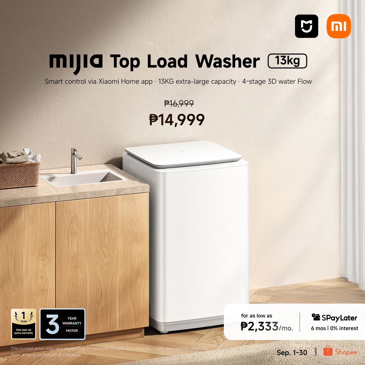 Mijia Top Load Washer 13KG