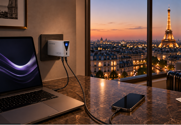 COLORFUL iGame Guard G114 140W GaN charger product shot