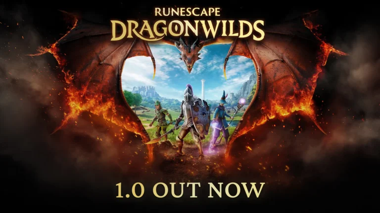 RuneScape Dragonwilds key art for the game's PC and console launch