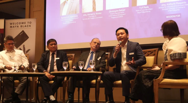 Maya Head of Corporate Affairs Kristoffer Rada joins the digital payroll panel at the ECCP 2026 Future of Work Forum