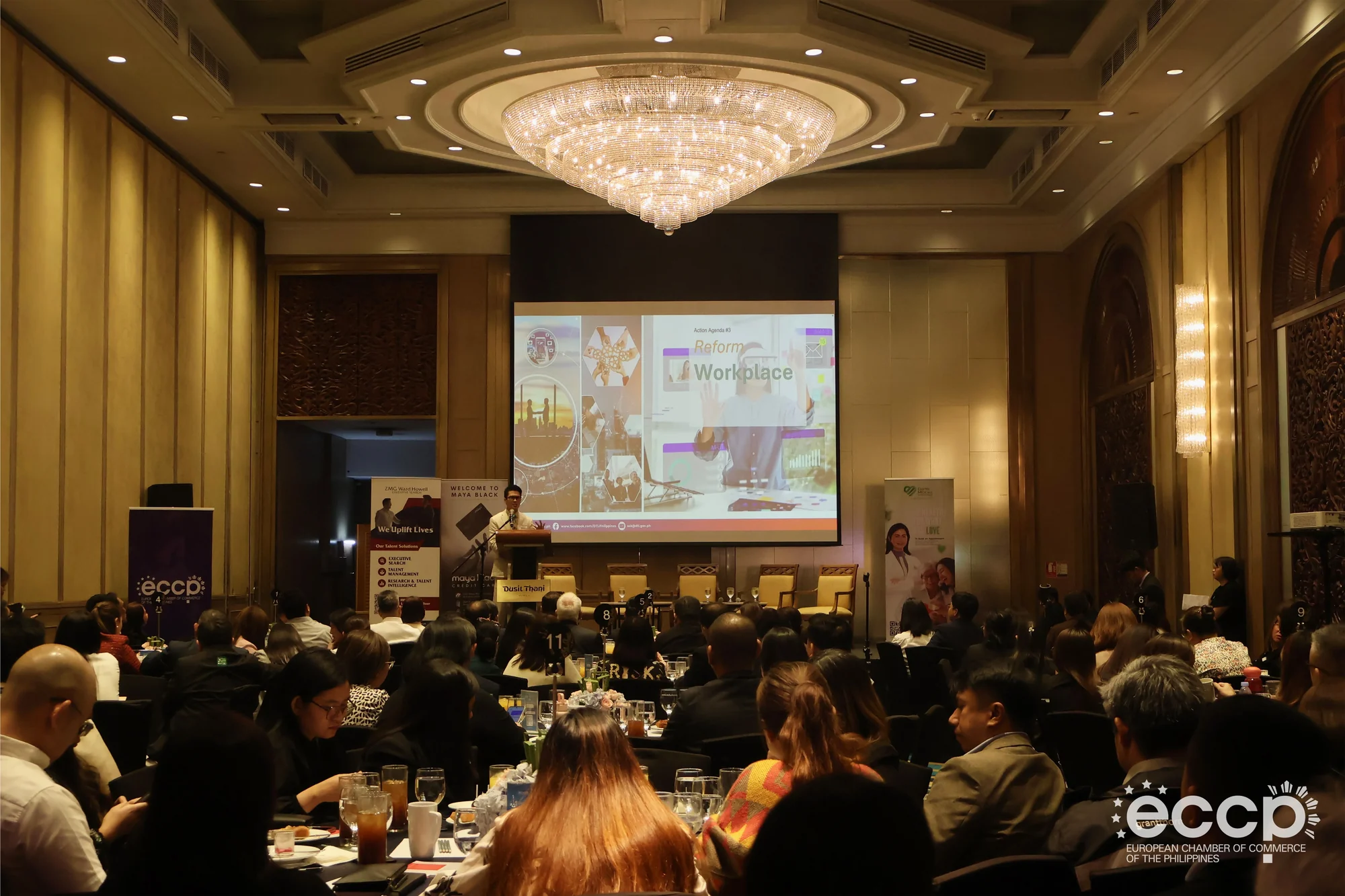 Speakers and delegates at the ECCP 2026 Future of Work Forum in Makati City