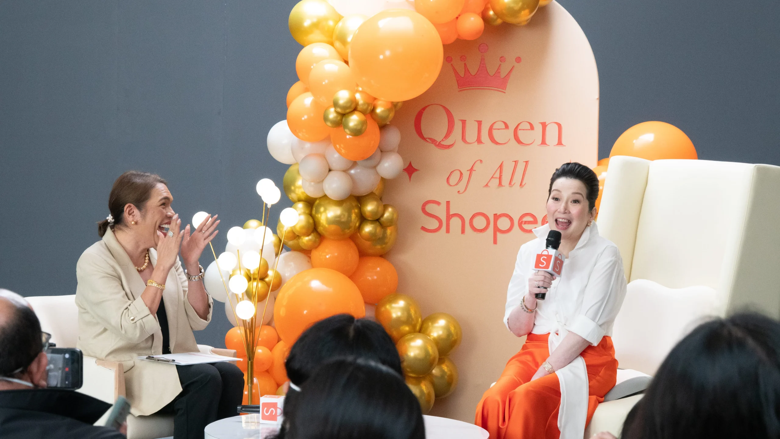 Scene from the Shopee campaign spot featuring Kris Aquino