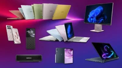 Lenovo Hybrid AI showcase umbrella art at IFA 2026