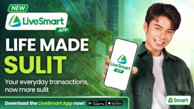 LiveSmart App key art from Smart and TNT showing the app logo and download badges