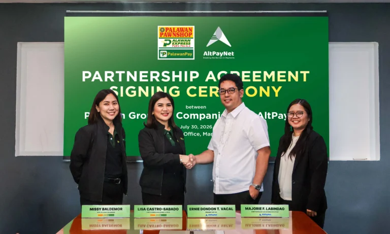 Palawan Group and AltPayNet executives after formalizing the Palawan AltPayNet partnership for international remittance services