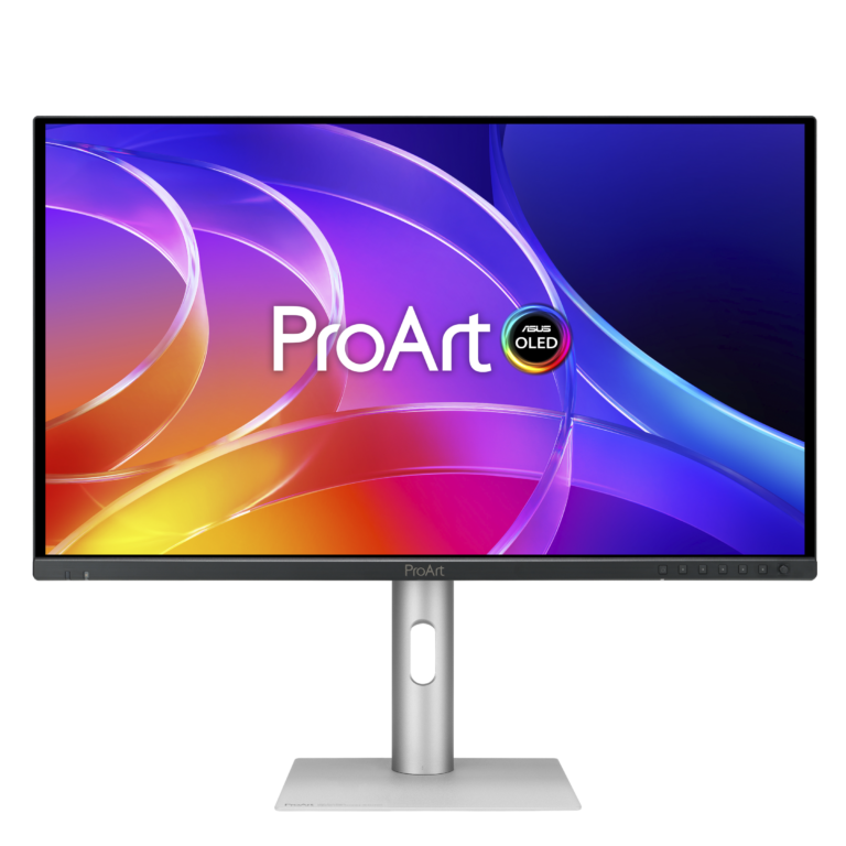 The ProArt Display OLED PA279CDV and PA329CDV 4K QD-OLED monitors shown at ASUS ProArt Creator Connect