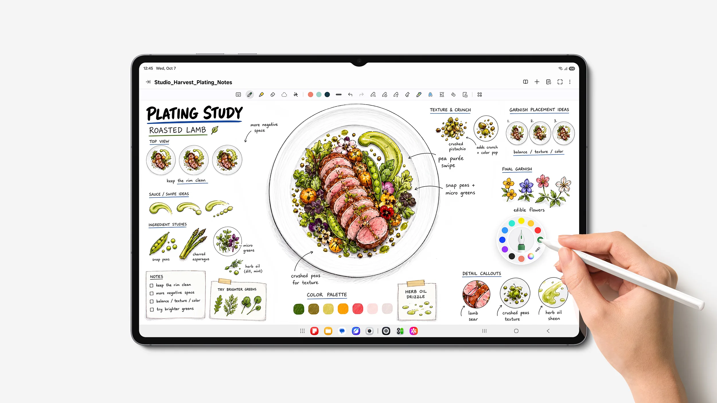 The S Pen bundled with the Galaxy Tab S12 series