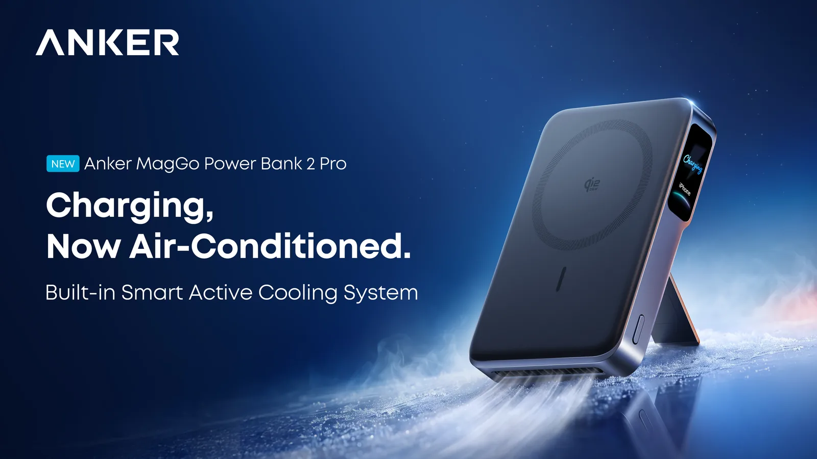 Anker MagGo Power Bank 2 Pro with smart active cooling system
