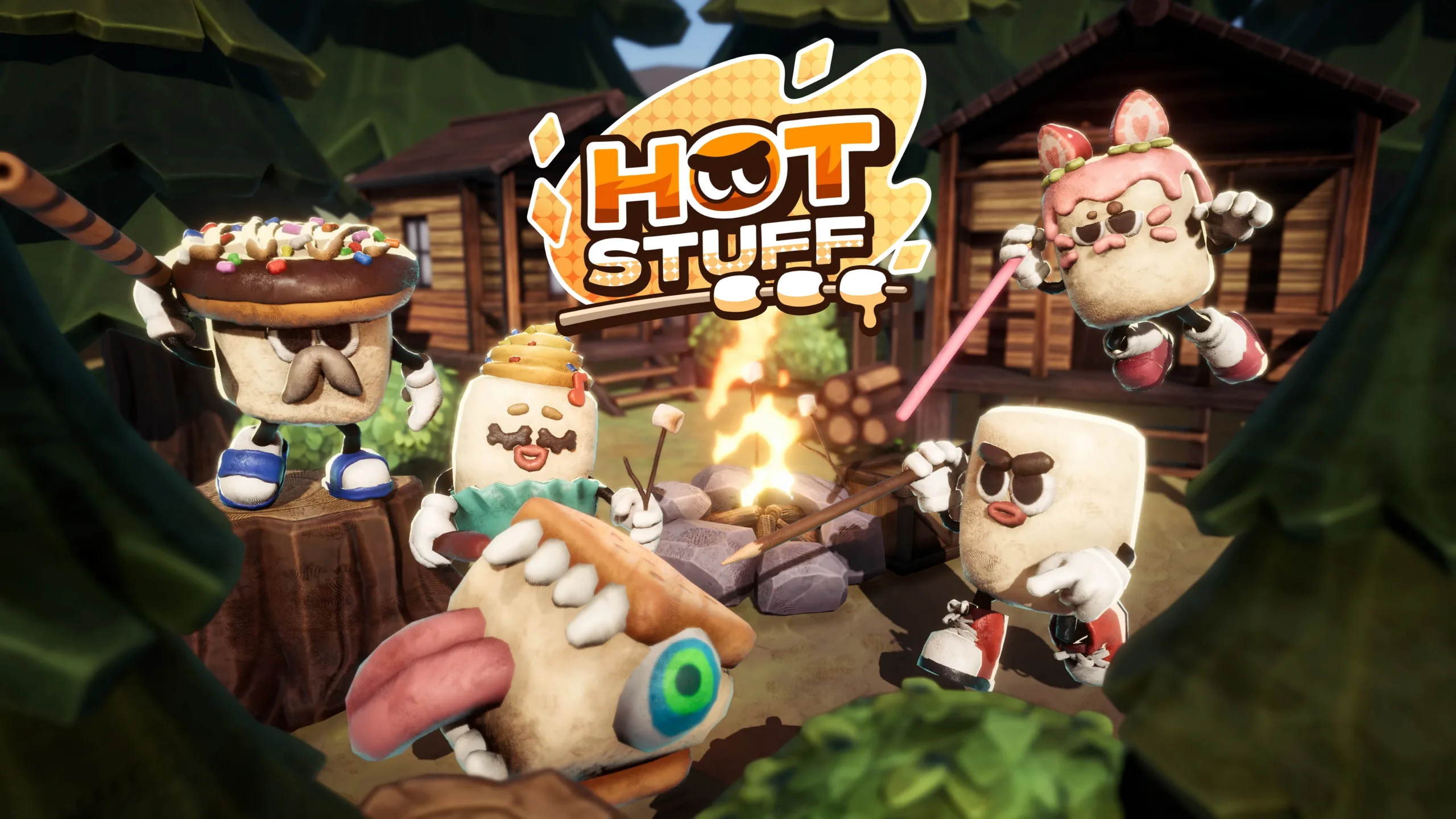 Hot Stuff key visual from Let's Play a Game Studio, one of six games at the TCA booth for TGS 2026