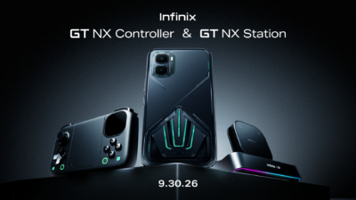 Infinix GT NX Controller and GT NX Station key visual from Infinix