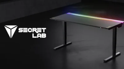 Secretlab MAGNUS Pro sit to stand metal desk RGB lighting