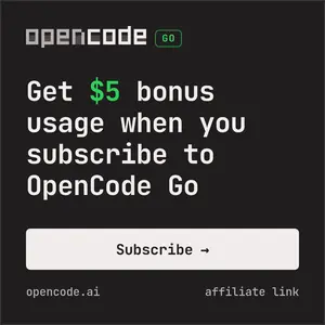opencode go A terminal dark 300x300