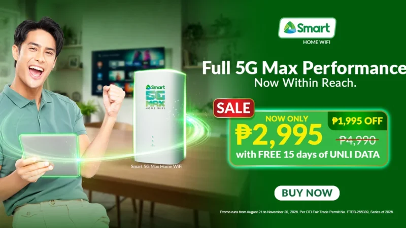 smart 5g max home wifi promo