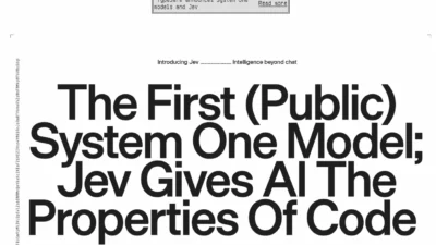 TypeSafe Jev landing page: the first public System One Model