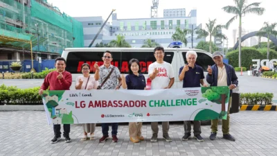 LG Ambassador Challenge ambulance turnover ceremony in Barangay Galalan, Pangil, Laguna