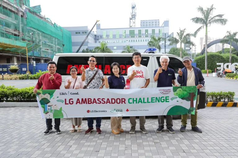 LG Ambassador Challenge ambulance turnover ceremony in Barangay Galalan, Pangil, Laguna