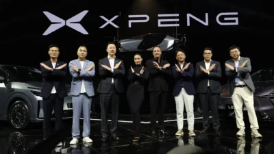 Anne Curtis with XPENG executives after being named XPENG Philippines brand ambassador