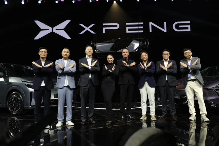 Anne Curtis with XPENG executives after being named XPENG Philippines brand ambassador