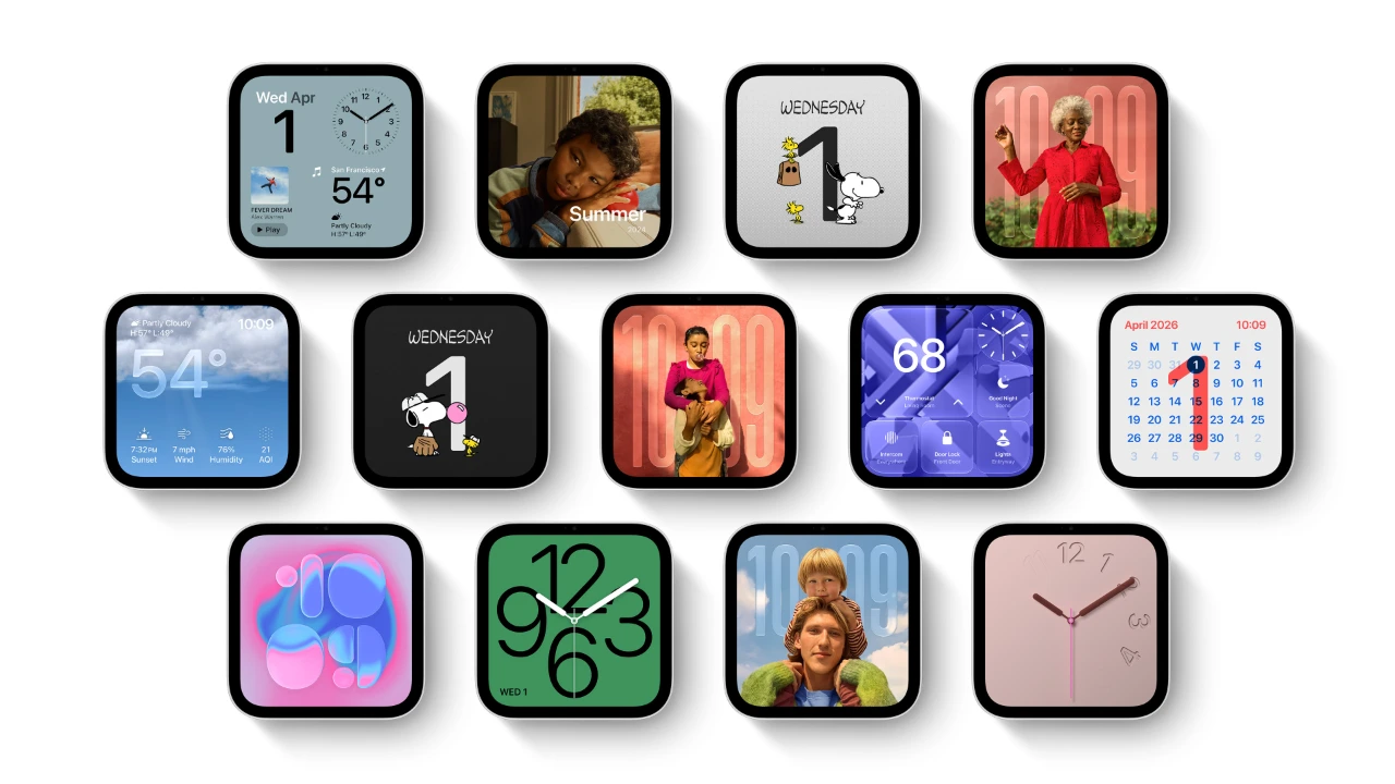 Apple HomeView collection of faces 261013