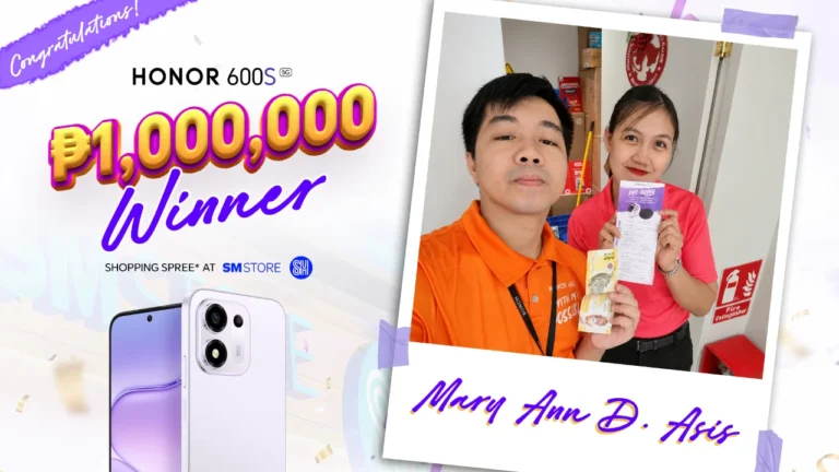 HONOR 600S 1M Shopping Spree Winner