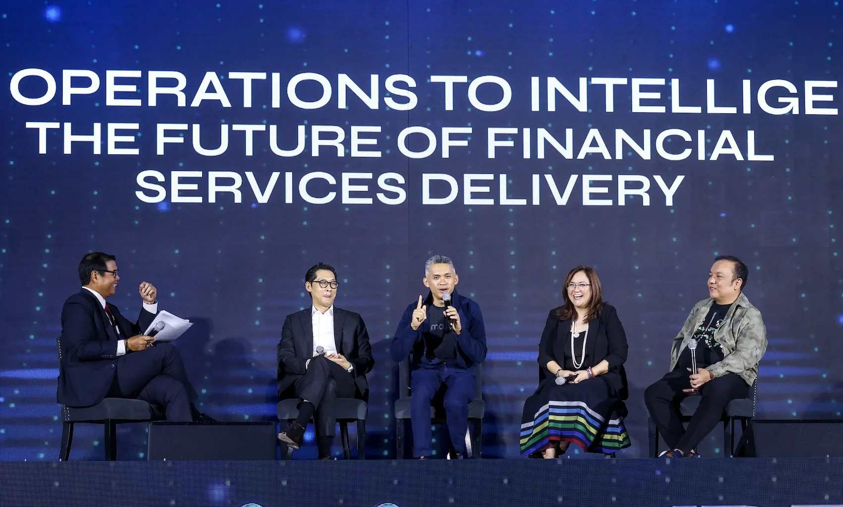 Angelo Madrid, President of Maya Bank, with fellow industry leaders at the International IT-BPM Summit 2026