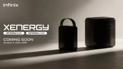 Infinix XEnergy teaser key visual for the L1000 and S320 power solutions
