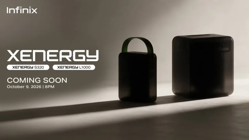 Infinix XEnergy teaser key visual for the L1000 and S320 power solutions