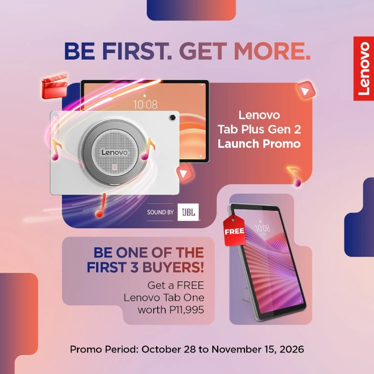 Lenovo Tab Plus Gen 2 PH launch freebie