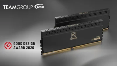 TEAMGROUP T-CREATE EXPERT Ai CQDIMM DDR5 desktop memory wins Japan GOOD DESIGN AWARD 2026