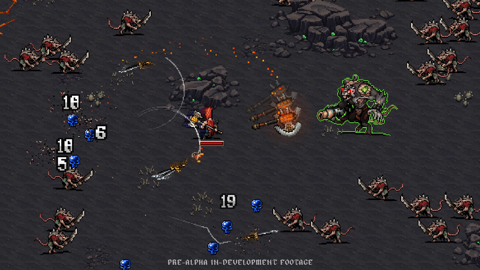 Gameplay screenshot from the Warhammer Survivors announcement demo
