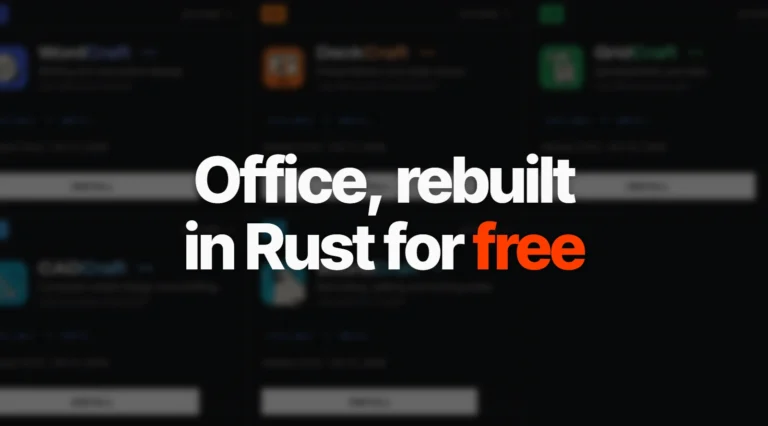 Office, rebuilt in Rust for free