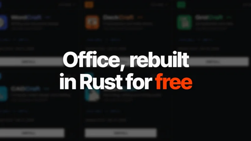 Office, rebuilt in Rust for free