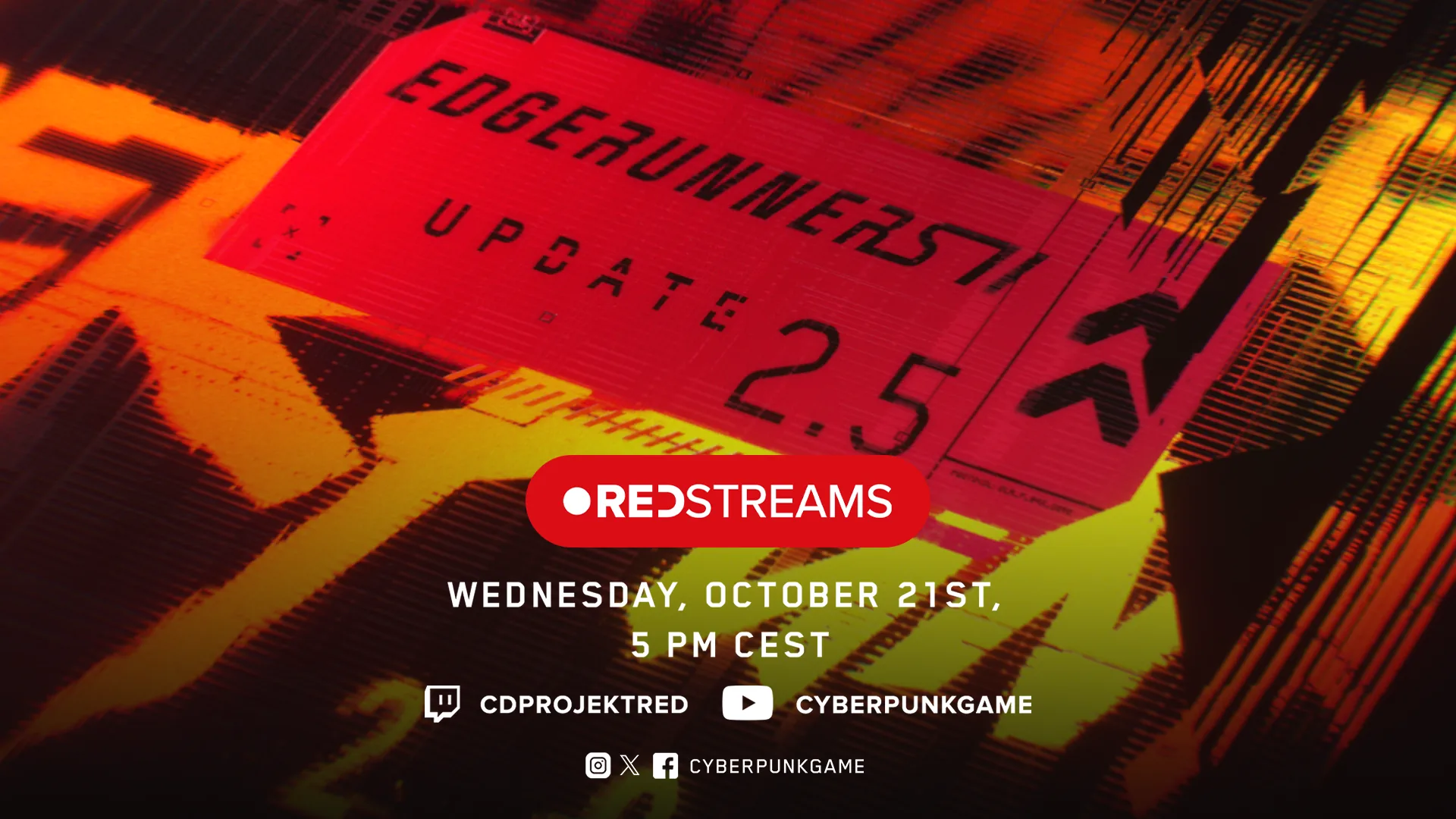 Official announcement image for the Cyberpunk 2077 Edgerunners 2 Update