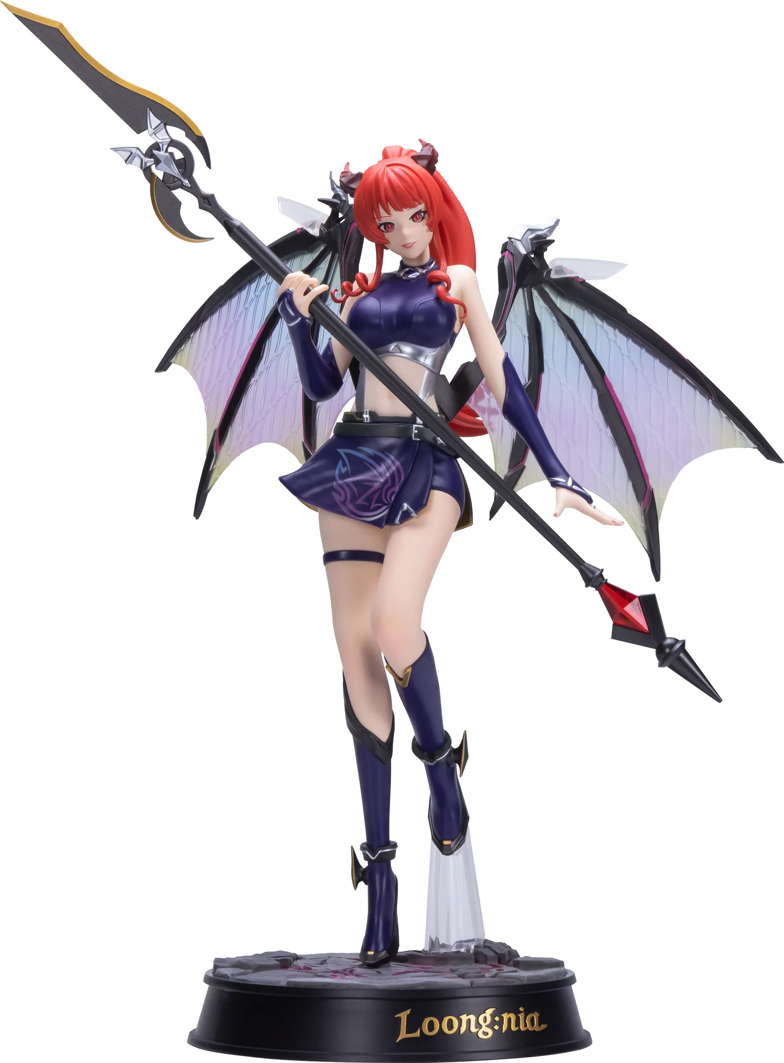 The 300mm Loong:nia collectible figure bundled with the MSI Crosshair A16 HX MLG Edition