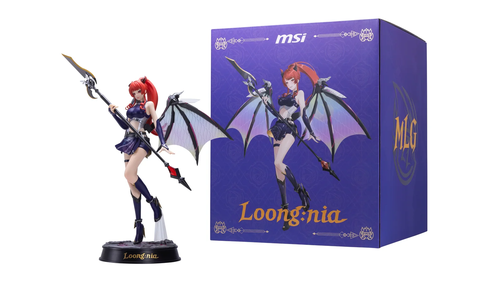 MLG Edition retail box and the Loong:nia figure included with the bundle configurations