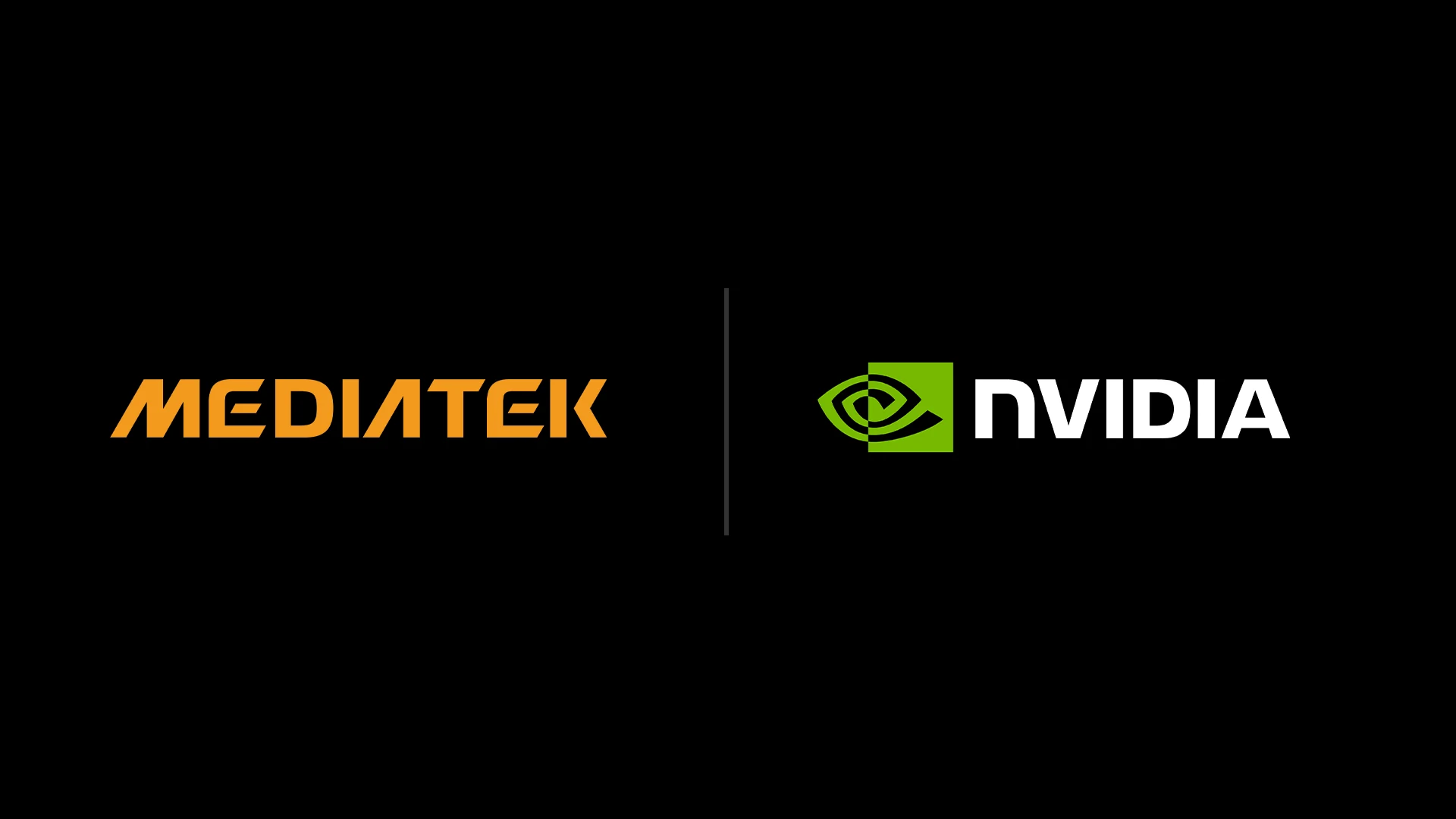Official NVIDIA and MediaTek logo lockup marking the RTX Spark collaboration