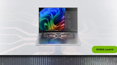 NVIDIA Local AI app running on an RTX Spark laptop